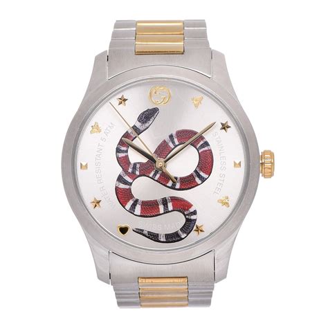 gucci g timeless snake watch.